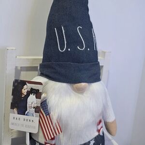 🇺🇸Rae Dunn Patriotic Gnome | “U.S.A.” | Red White & Blue | Brand New w/ Tag